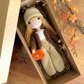 Organic Crochet Doll Harper: Handmade Amigurumi Toy, Boho Nursery Decor, Heirloom product logo