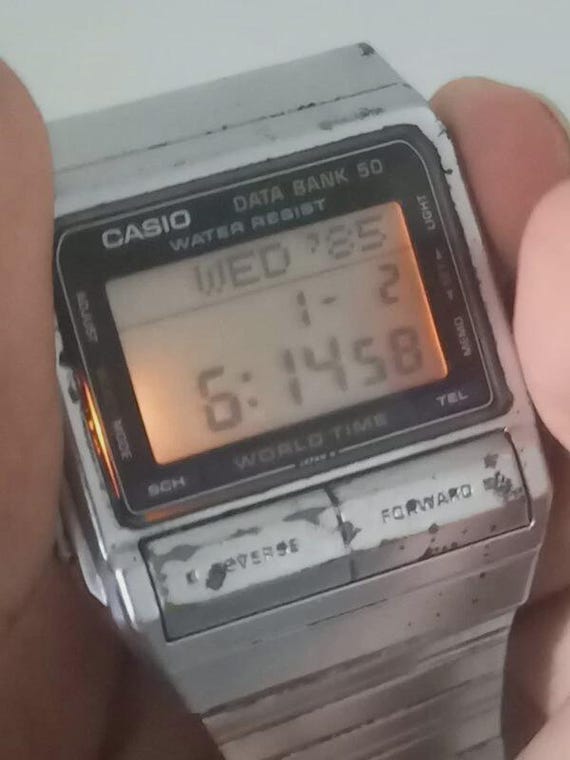 Casio Data Bank 675 DB-520 Quartz Chronograph Wor… - image 7