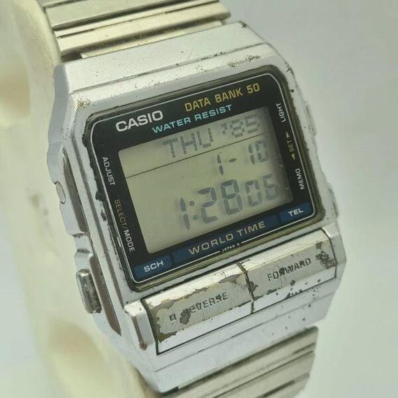 Casio Data Bank 675 DB-520 Quartz Chronograph Wor… - image 4