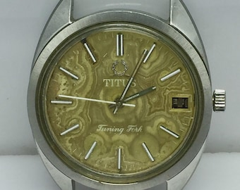 Montre Vintage Homme TITUS Swiss Années 1960 - Mécanique à Remontage Manuel, Avec Garantie