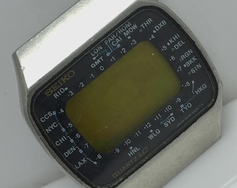 Reloj Seiko Quartz LC Digital M158-5009 Vintage para Hombre (para Piezas)