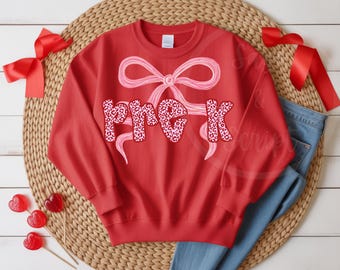 PNG con estampado de leopardo para maestra de preescolar: elegante diseño de lazo rosa coqueto