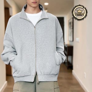 Zip Sweatshirt Jacket | Casual Stand Collar Top | Daily Wear | Y2K Streetwear Style
