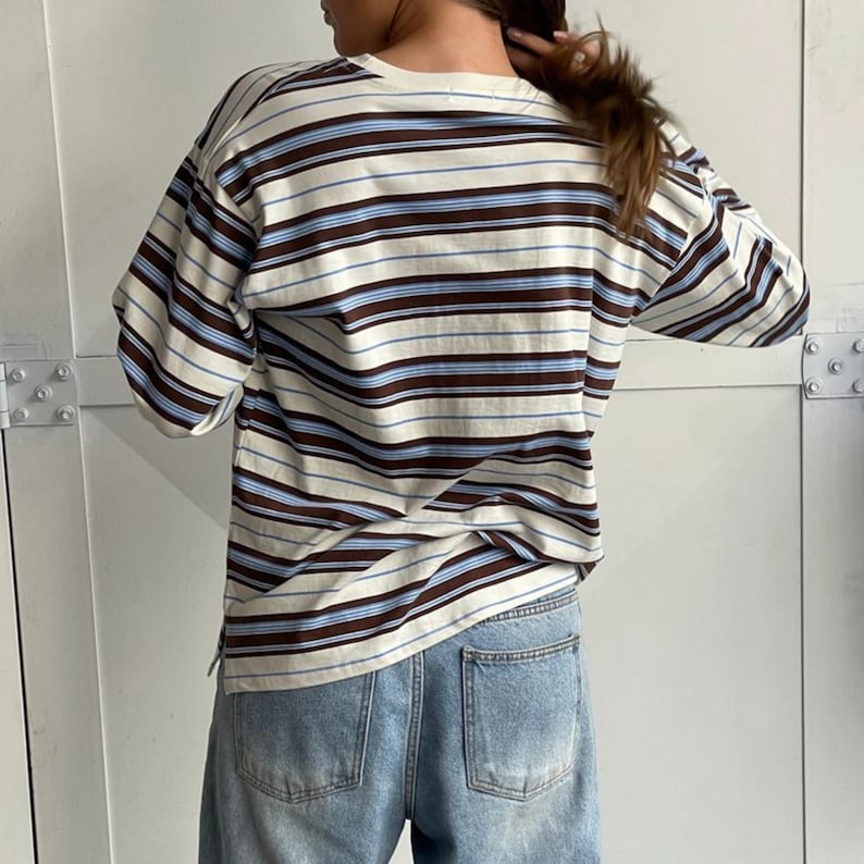 Women’s Striped Long Sleeve Top – Crew Neck Casual Wear

Casual everyday striped shirt