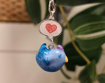 Blue Chicken Keychain | Stardew Valley Bag Charm | Limited Edition