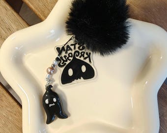 Krobus Keychain Bundle | Cozy Gamer Backpack Clay Charm | Tote Bag Accessory & Shrink Plastic set