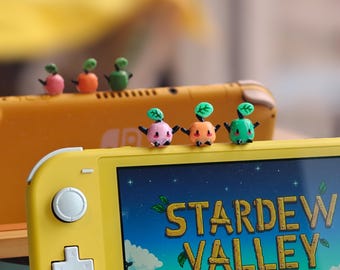 Stardew Valley Junimo Pack | Phone & Switch Peekers | Stick-on Clay Charm | Kindle Hipper