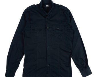 Chemise Old Navy Vintage Fit – Homme Taille L – 100% Coton – Manches Longues à Rayures