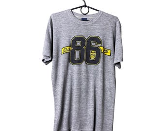 Vintage Nike Great North Run 1986 Single Stitch T-Shirt Size M/L | Pearl Assurance Half Marathon Tee | 80s Running Graphic Shirt