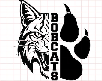 Bobcats SVG, Bobcats Tshirt Design (Digital Download)