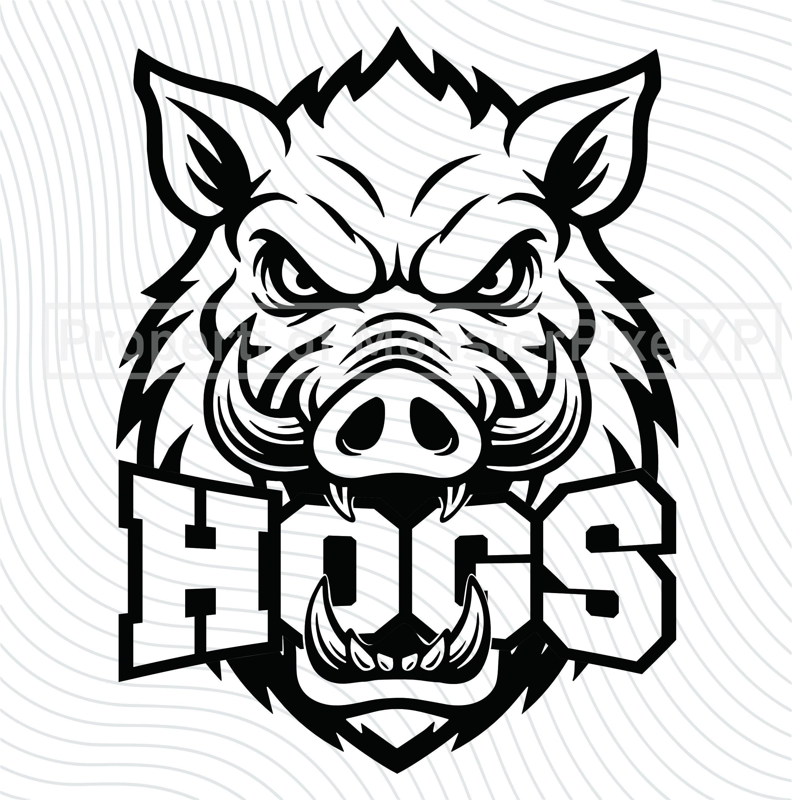 Hogs Roster Picture Hogs Team Logo SVG, PNG, EPS, Sports Design (digital Files) - Etsy