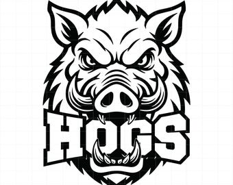 Hogs Team Logo SVG, PNG, EPS, Sports Design (Digital Files)