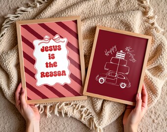Kristen julväggkonstpaket, Jesus är anledningen, Julbil (digital nedladdning)