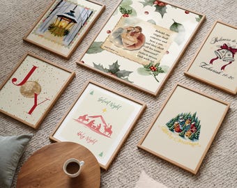 Kristna juldekorationer med julmotiv - Bibeln (digital nedladdning)