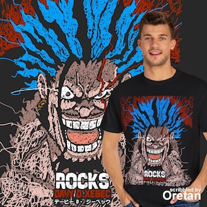 Scribbled Rocks Davy D Xebec T-shirt | Fun Streetwear Tee