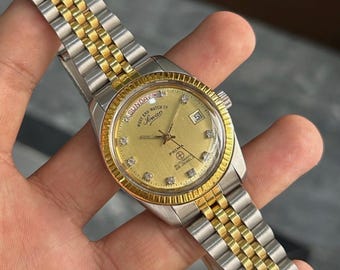 Westend Watch President Automatic 25J Golden Dial Swiss Men's