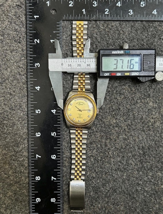 Westend Watch President Automatic 25J Golden Dial Swiss Men's