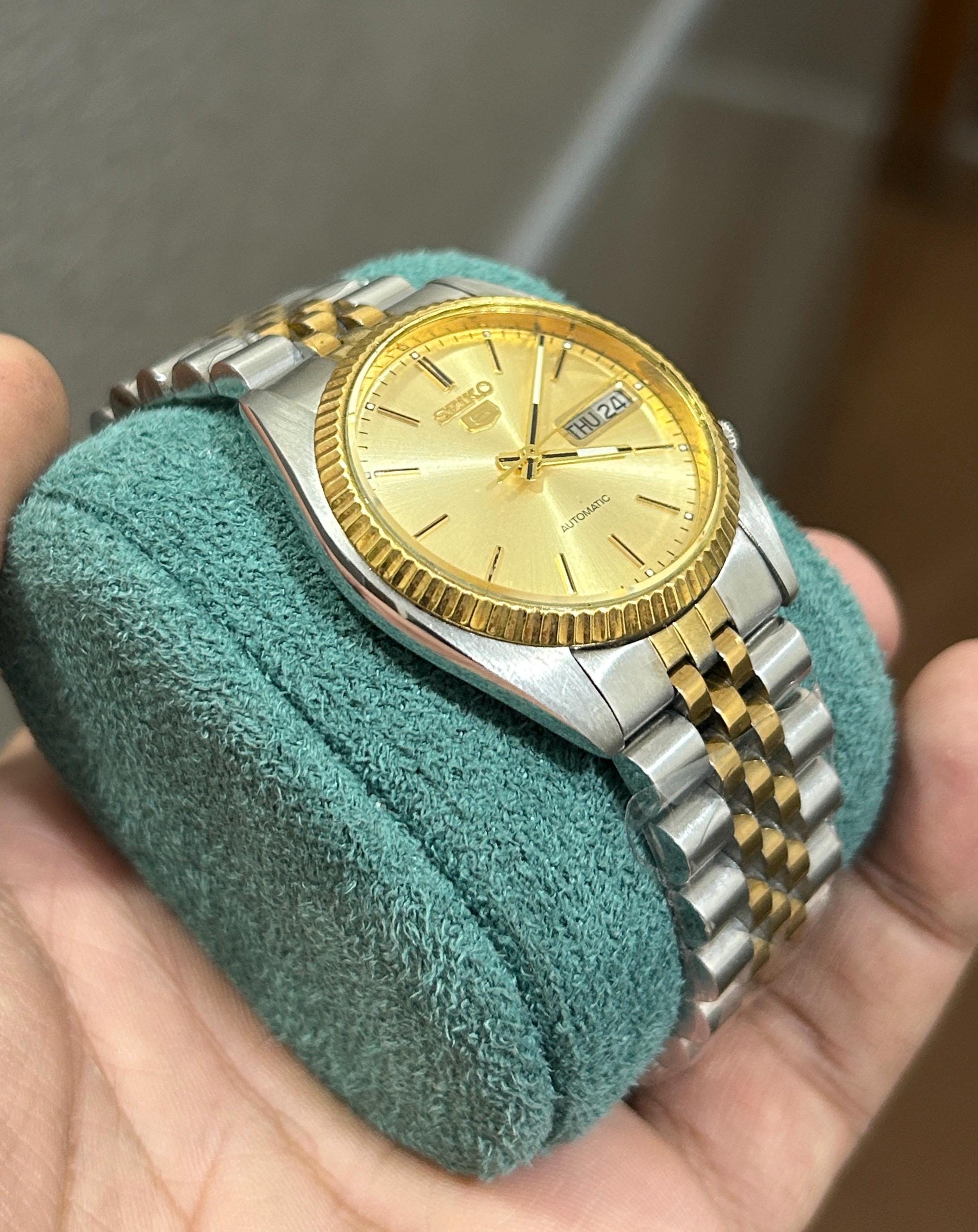 Vintage Seiko 5 Automatic Tow Tone Golden Dial (changed) Japan