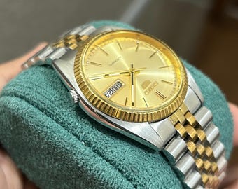 Vintage Seiko 5 Automatic Tow Tone Golden Dial (changed) Japan