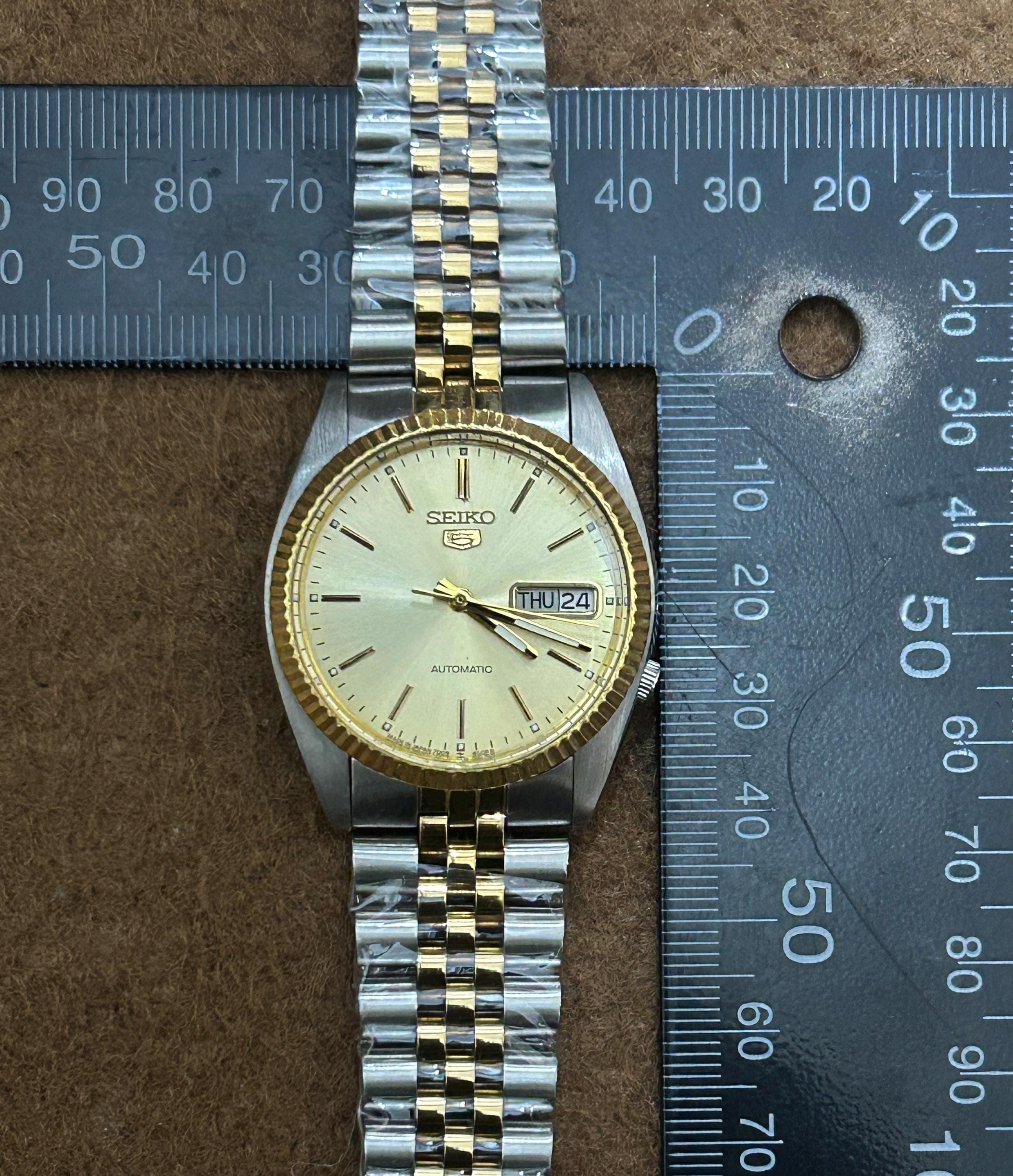 Vintage Seiko 5 Automatic Tow Tone Golden Dial (changed) Japan
