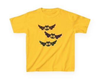Kids Halloween Bat Trio Tee