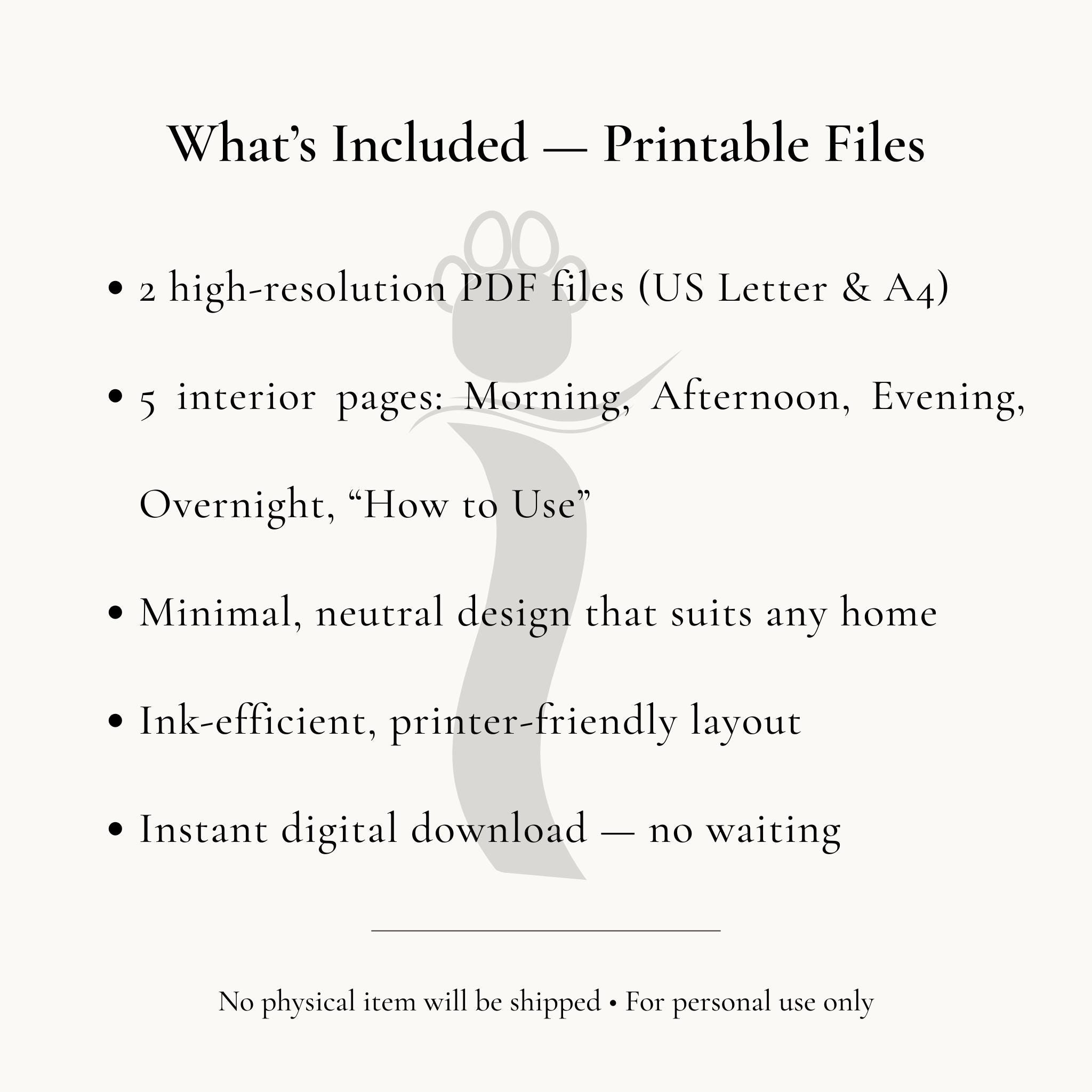 Belgian Malinois Daily Routine & Care Log | Dog Care Planner Printable ...
