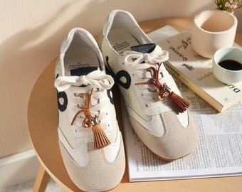 Vintage Tassel Shoe Charms for Sneakers, Crown Bell Leather Sneaker Accessories, Minimalist Aesthetic Shoe Decor, Aesthetic Gift for Women