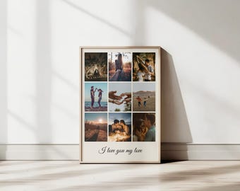 Personalized Photo Collage Wall Art