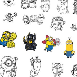 Minions SVG Bundle | 56 Files – Funny Yellow Characters & Playful Poses | PNG + Vector | Instant Download for Cricut and Silhouette