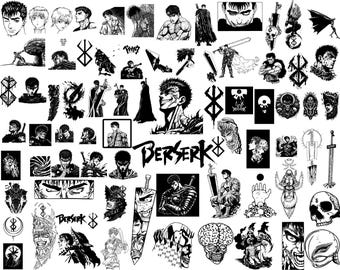 Berserk 73 SVG Clipart Bundle | Guts, Griffith, Brand of Sacrifice (Instant Download) | SVG PNG | Vector Cricut