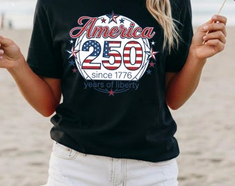 Retro USA T-Shirt, Vintage USA Shirt, Statue of Liberty Shirt, 4th Of July Shirt, 250 Years Of Freedom Tee, Patriotic Shirt