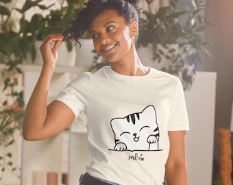 Cat Lover Gift Shirt | Cartoon Cat T-Shirt | Pastel Kitty Graphic Tee