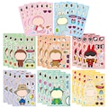 Labubu Stickers Zimomo,Kasing Lung's The Monster,Waterproof Viny,Pop Mart Stickers,Cute Monster Art Toy Stickers for Laptop,Journal,Phone