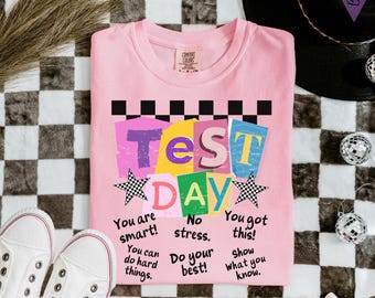 Camiseta para el día del examen: Camiseta State Testing Comfort Colors, Camiseta del equipo de la semana del examen final del coordinador de exámenes