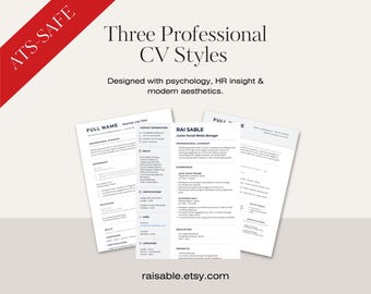 Canva Resume Template Bundle | Modern CV & Cover Letter (Video Guide)