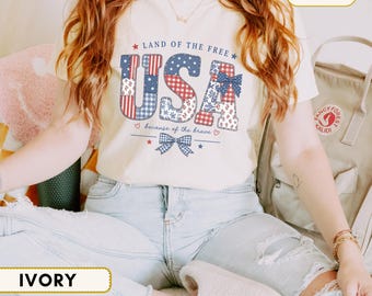 Comfort Colors® USA Patchwork Shirt, Patriotic Floral USA Tee, Fourth of  July Shirt, Vintage Americana Shirt, Independence Day, 4th of july