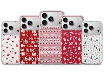Coque de téléphone de Noël pour iPhone 17 Pro Max, 17e, 15, 14, 13 et Samsung S26 Ultra, S25 FE, A57, A56, Pixel 10, 9A