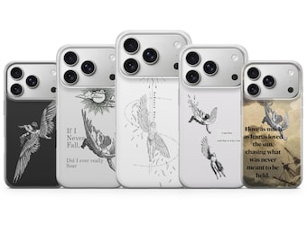 Funda de teléfono Ícaro con temática de mitología griega para iPhone 17 Pro Max, 17e, 15, 14, 13 y Samsung S26 Ultra, S25 FE, A57, A56, Pixel 10, 9A
