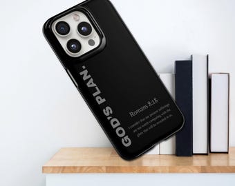 Funda para teléfono con versículo bíblico, resistente, para iPhone 17 Pro Max, 16e, 15, 14, 13 y Samsung S26 Ultra, S25 FE, A57, A56, Pixel 10, 9A