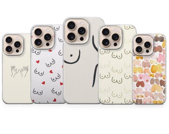 Funda para teléfono Boobs Cover para iPhone 17 Pro Max, 17e, 15, 14, 13 y Samsung S26 Ultra, S25 FE, A57, A56, Pixel 10, 9A