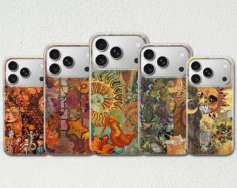 Retro Whimsy Phone Case Collage Cover for iPhone 17 Pro Max, 17e, 15, 14, 13 & Samsung S26 Ultra, S25 FE, A57, A56, Pixel 10, 9A