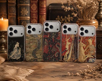 Funda para teléfono con diseño de arte medieval y estilo renacentista para iPhone 18 Pro Max, 17, 16, 15, Samsung S26 Ultra, S25 FE, A57, A56, Pixel 11, 10