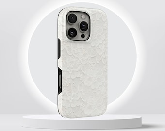 Lace Phone Case Mesh Lingerie TOUGH Cover for iPhone 17 Pro Max, 16e, 15, 14, 13 & Samsung S26 Ultra, S25 FE, A57, A56, Pixel 10, 9A