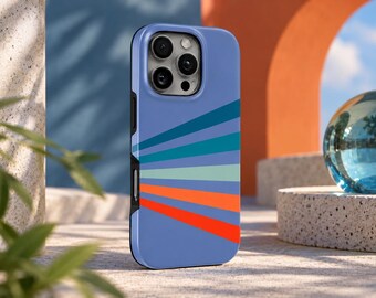 Stripes Phone Case Lines TOUGH Cover for iPhone 18 Pro Max, 17, 16, 15, Samsung S26 Ultra, S25 FE, A57, A56, Pixel 11, 10
