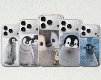 Baby Penguin Phone Case Arctic Bird Cover for iPhone 17 Pro Max, 17e, 15, 14, 13 & Samsung S26 Ultra, S25 FE, A57, A56, Pixel 10, 9A