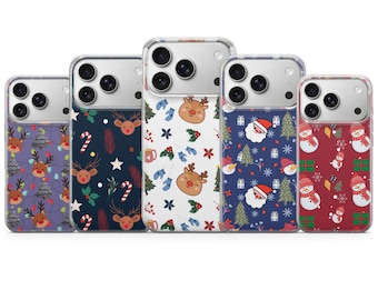 Coque de téléphone de Noël pour iPhone 17 Pro Max, 17e, 15, 14, 13 et Samsung S26 Ultra, S25 FE, A57, A56, Pixel 10, 9A