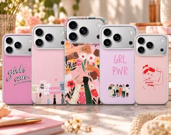 Women Phone Case Feminist Cover for iPhone 18 Pro Max, 17, 16, 15, Samsung S26 Ultra, S25 FE, A57, A56, Pixel 11, 10
