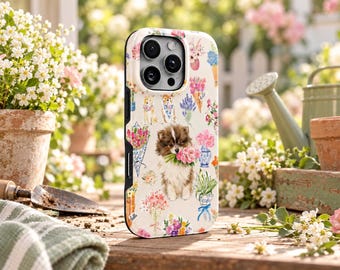 Dog Phone Case Puppy TOUGH Cover for iPhone 18 Pro Max, 17, 16, 15, Samsung S26 Ultra, S25 FE, A57, A56, Pixel 11, 10