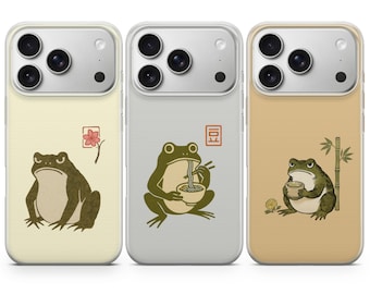 Grumpy Frog Phone Case Matsumoto Hoji Cover for iPhone 17 Pro Max, 17e, 15, 14, 13 & Samsung S26 Ultra, S25 FE, A57, A56, Pixel 10, 9A