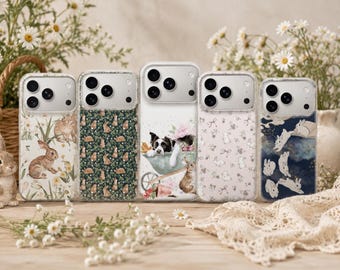 Hare Phone Case Rabbit Cover for iPhone 17 Pro Max, 17e, 15, 14, 13 & Samsung S26 Ultra, S25 FE, A57, A56, Pixel 10, 9A
